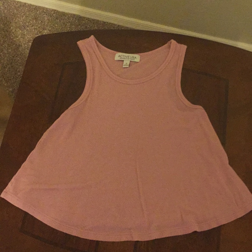 Cute pink crop top